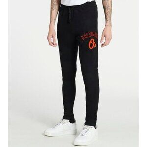 Pro Standard Pants Small Black Solid Joggers Baltimore Orioles 100% Cotton